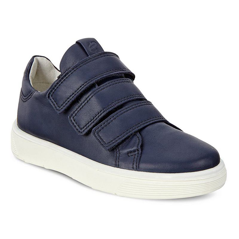 Kids Ecco Street Tray K - Sneakers Blue - India INVKFO463